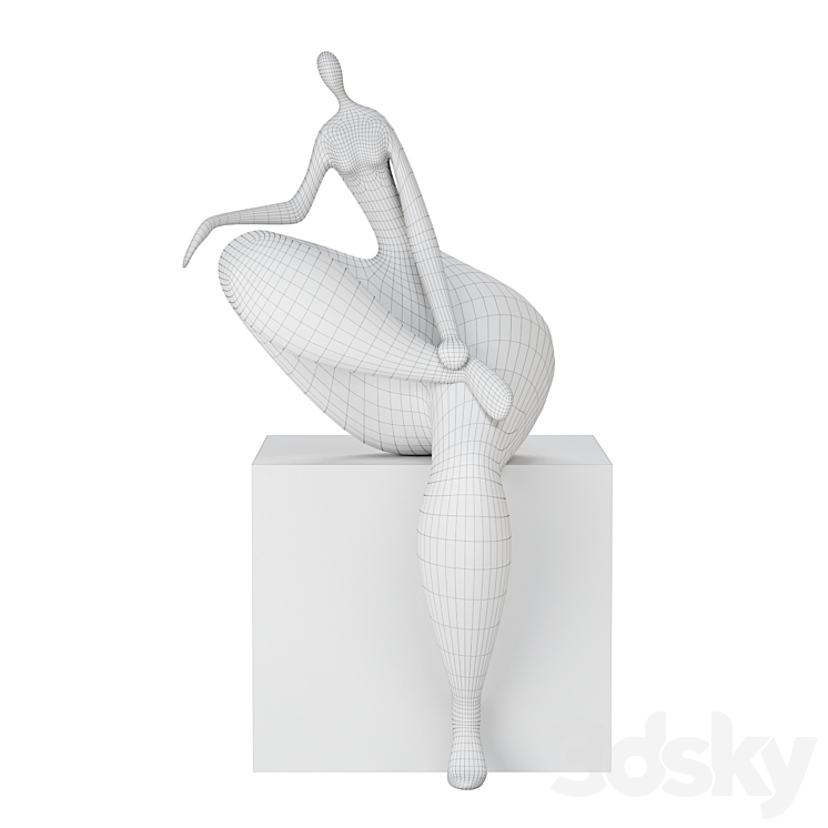 Jean Louis Toutain Art Sculpture 1 3DS Max - thumbnail 2