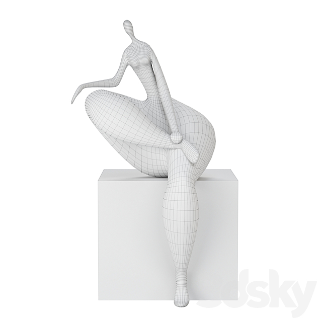 Jean Louis Toutain Art Sculpture 1 3DSMax File - thumbnail 2