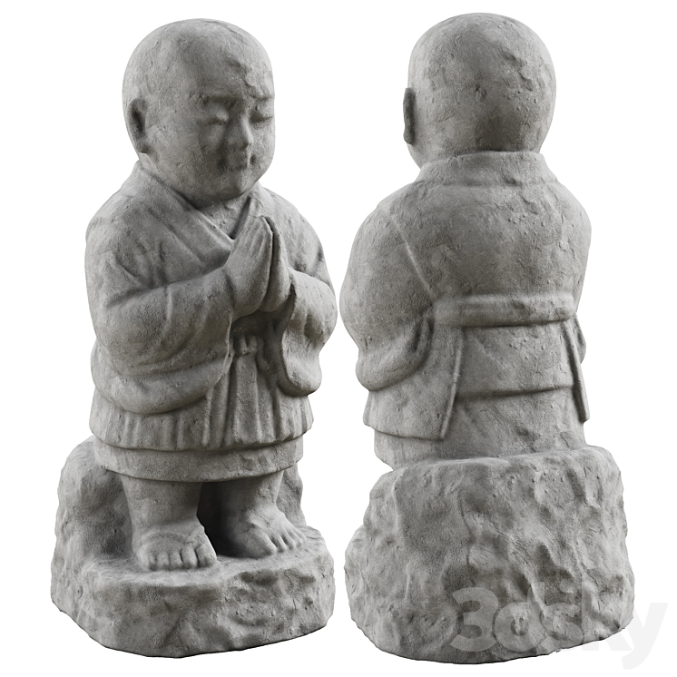 Jizo Ojizo statue 3DS Max Model - thumbnail 1