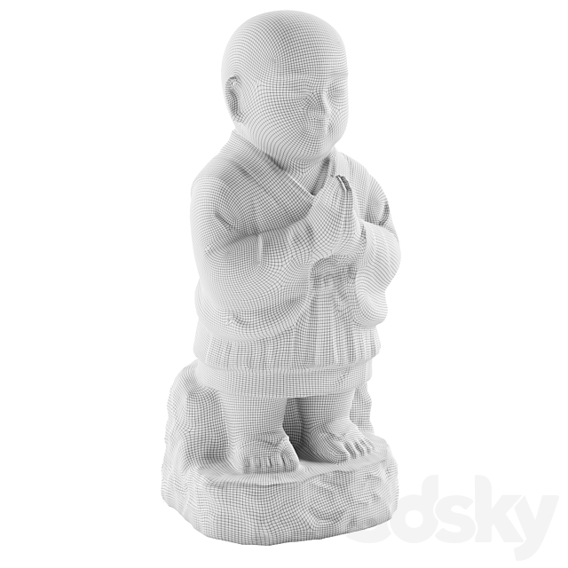 Jizo Ojizo statue 3DSMax File - thumbnail 3