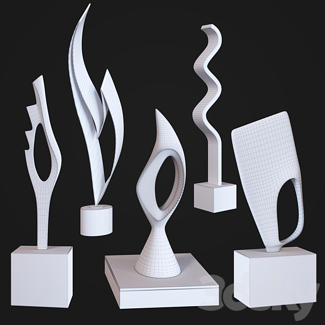 Joseph Alfred Burlini sculpture set 3ds Max - thumbnail 2