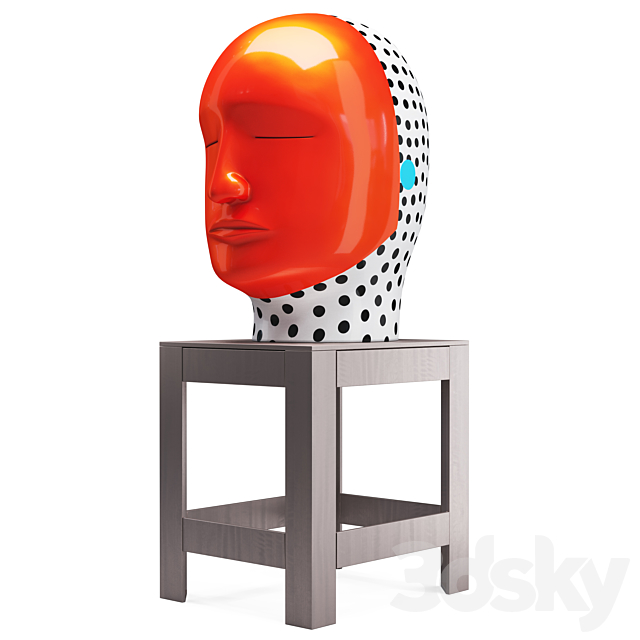 Jun Kaneko Head Sculpture 3DSMax File - thumbnail 1