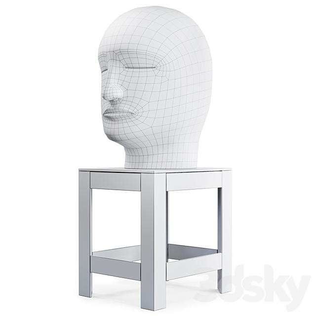 Jun Kaneko Head Sculpture 3DSMax File - thumbnail 5