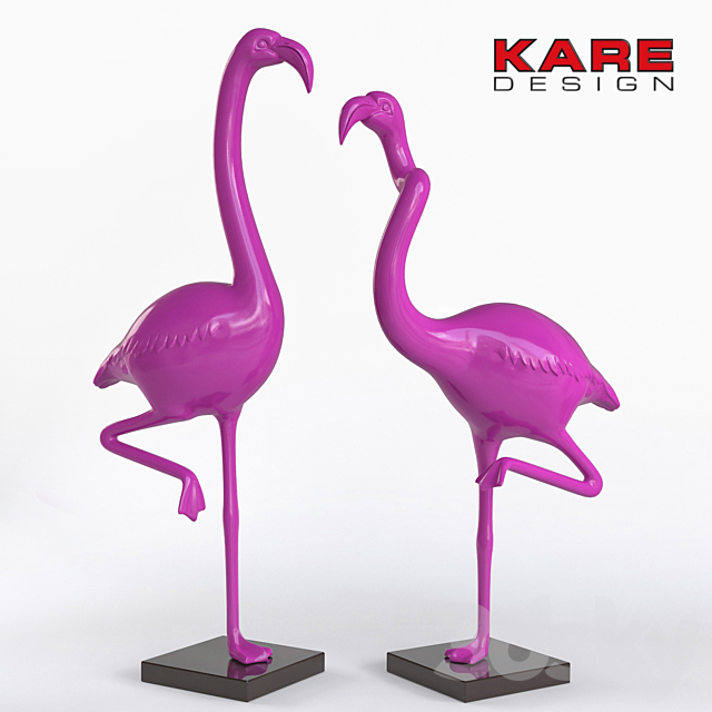 KARE Deco Figurine Flamingo 3ds Max - thumbnail 1