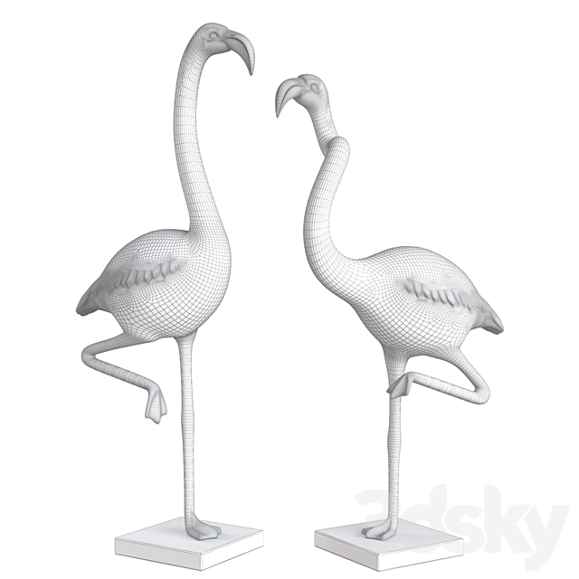 KARE Deco Figurine Flamingo 3ds Max - thumbnail 2