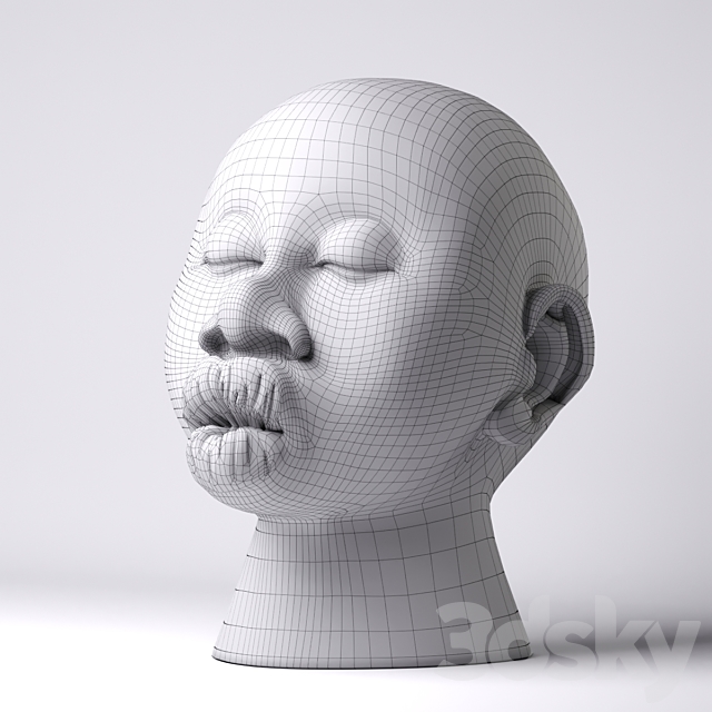 KARE Deco Head Kussmund 3DSMax File - thumbnail 2