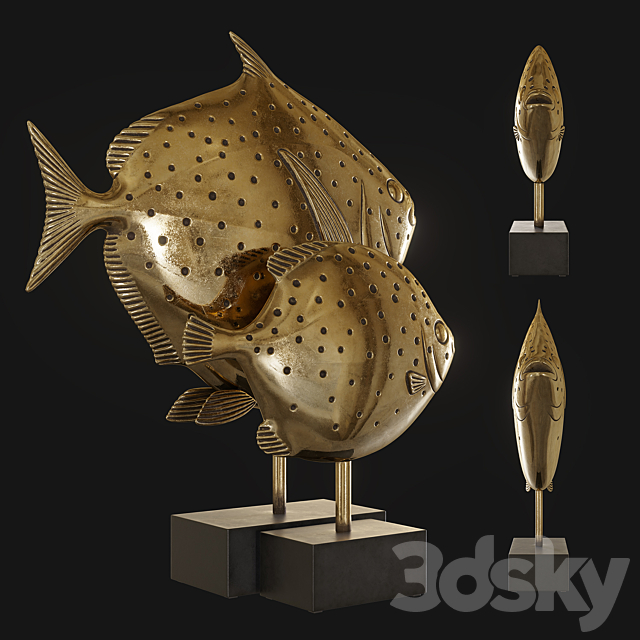 Kare Fish Big and Small 3DS Max Model - thumbnail 2