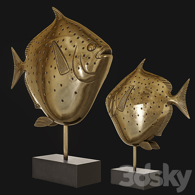 Kare Fish Big and Small 3DS Max Model - thumbnail 3