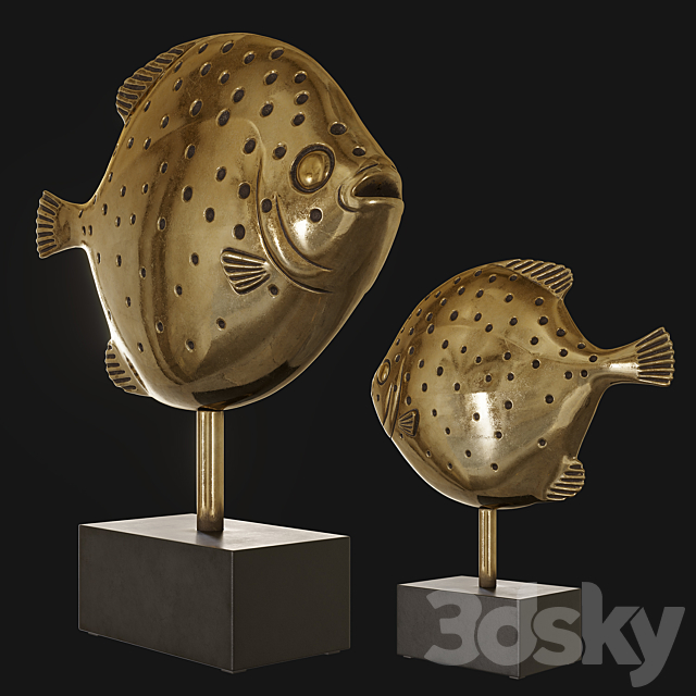 Kare Fish Big and Small 3DS Max Model - thumbnail 4