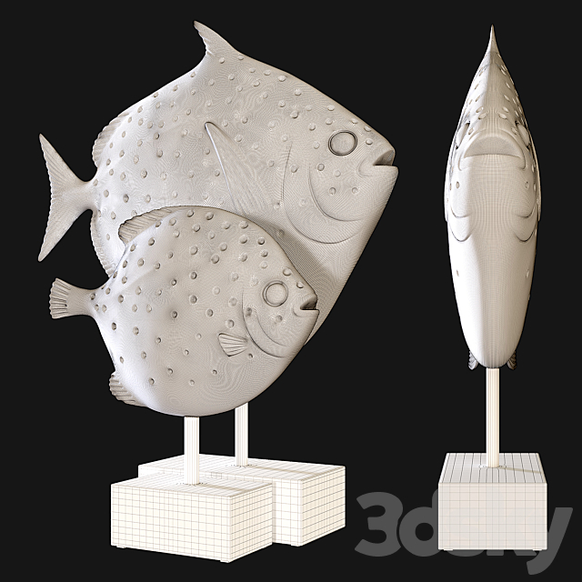 Kare Fish Big and Small 3DS Max Model - thumbnail 5