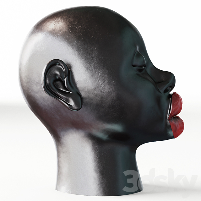 KARE_Deco Head Kussmund 3DSMax File - thumbnail 2