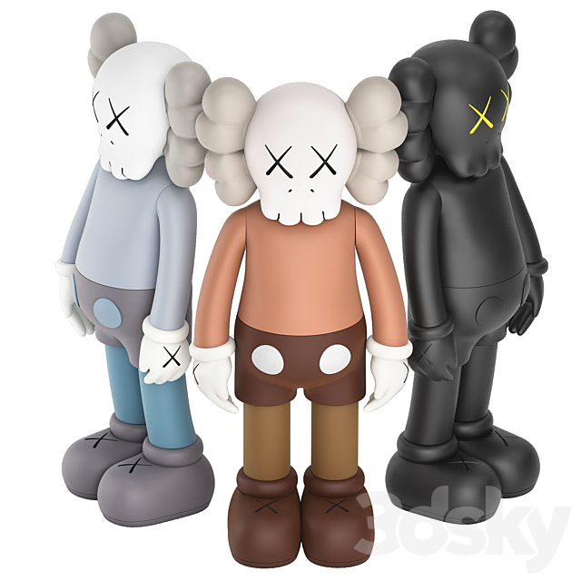 kaws collection 3DS Max Model - thumbnail 3