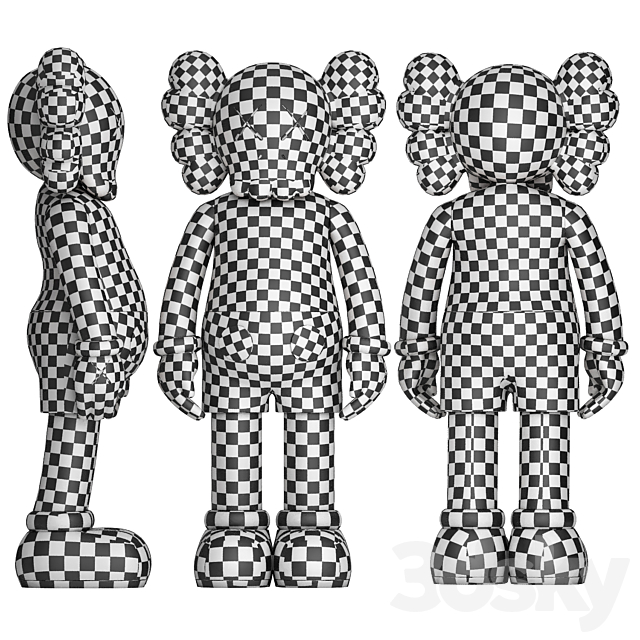 kaws collection 3DS Max Model - thumbnail 5