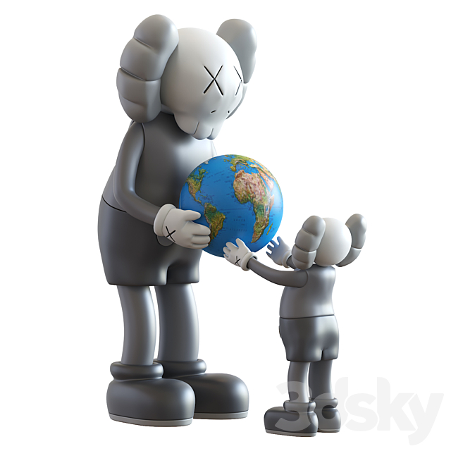 Kaws the Promise Vinyl Figure Set 3DSMax File - thumbnail 2