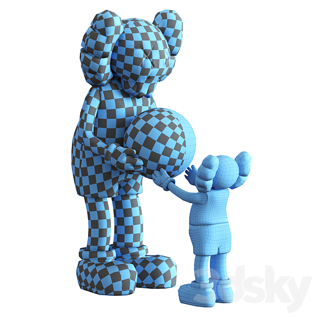 Kaws the Promise Vinyl Figure Set 3DSMax File - thumbnail 7