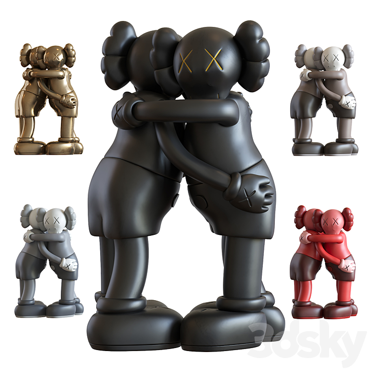 Kaws Together 3DS Max Model - thumbnail 1