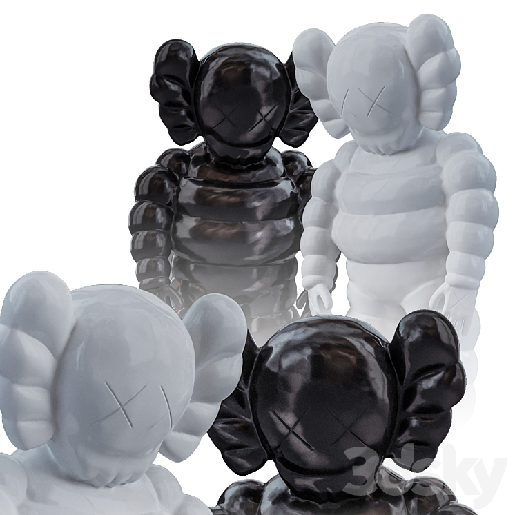 Kaws what party 3DS Max - thumbnail 2