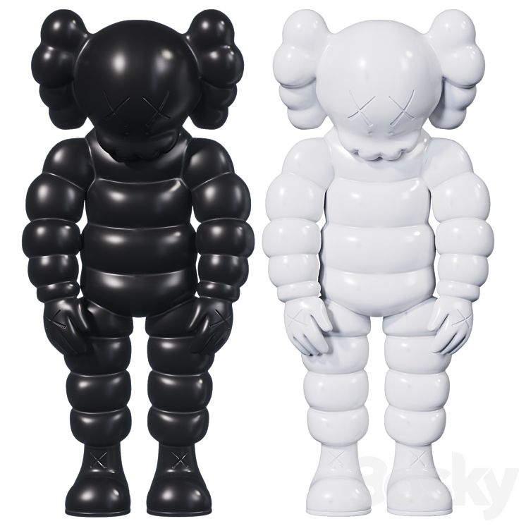 Kaws What Party 3DS Max - thumbnail 1