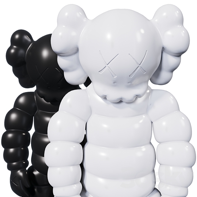 Kaws What Party 3DSMax File - thumbnail 2