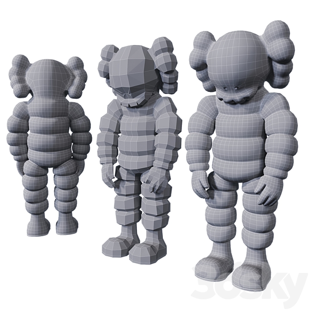 Kaws What Party 3DSMax File - thumbnail 5