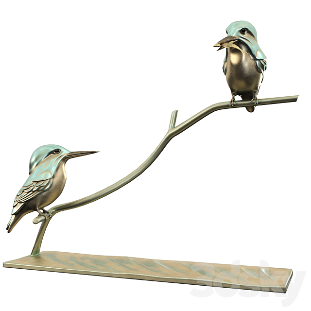 KINGFISHER SCULPTURE 3DSMax File - thumbnail 1