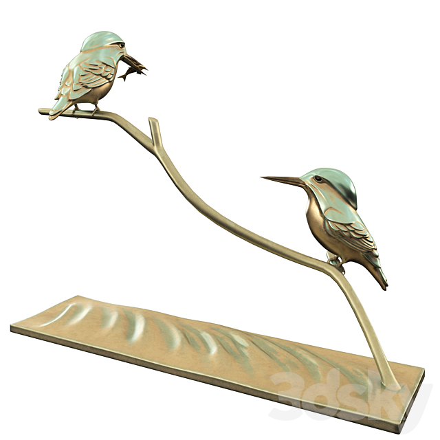 KINGFISHER SCULPTURE 3DSMax File - thumbnail 2