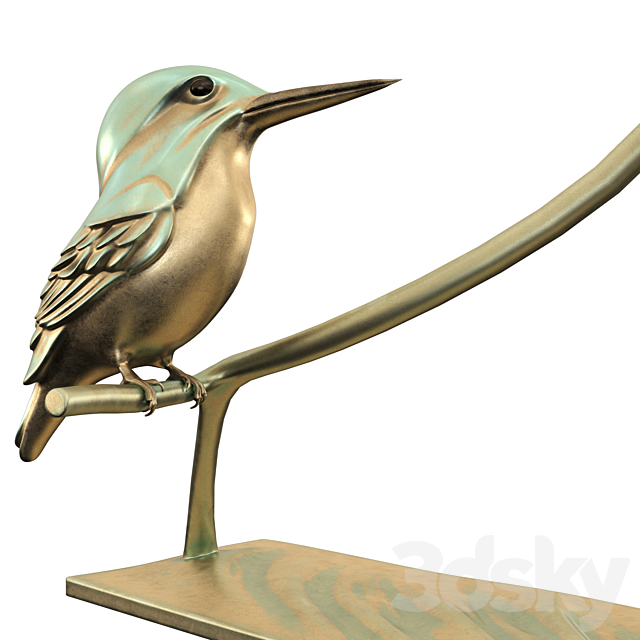 KINGFISHER SCULPTURE 3DSMax File - thumbnail 3