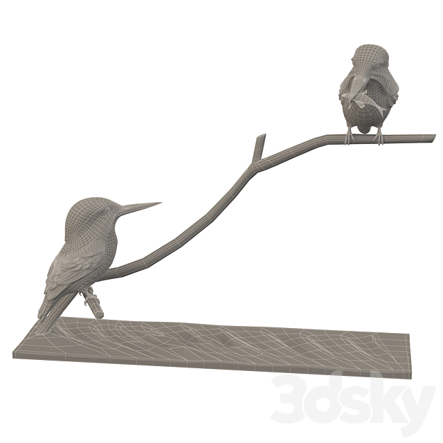 KINGFISHER SCULPTURE 3DSMax File - thumbnail 5