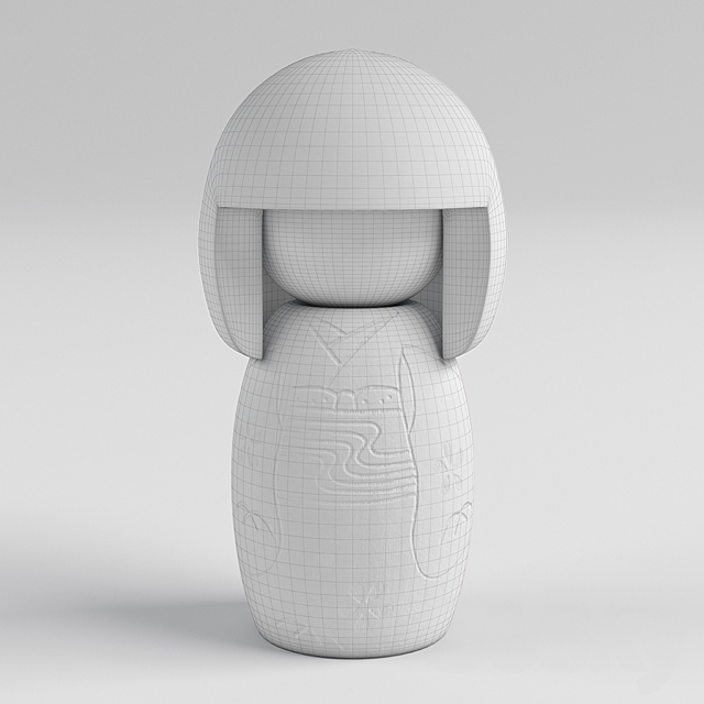 Kokeshi Doll 3DSMax File - thumbnail 3