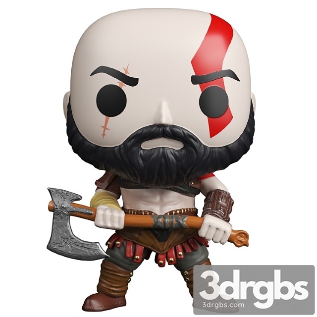 Kratos With Axe 3dsmax Download - thumbnail 1