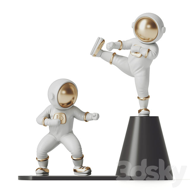 Kung Fu Astronaut 3DSMax File - thumbnail 1