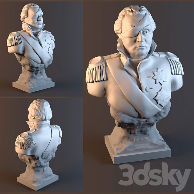 Kutuzov M I 3ds Max - thumbnail 1