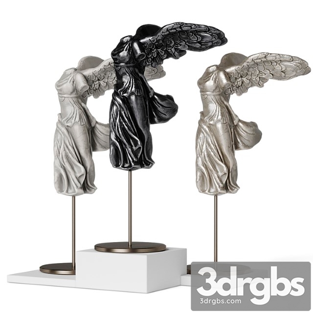 La victoire de samothrace statuette set 3dsmax Download - thumbnail 1