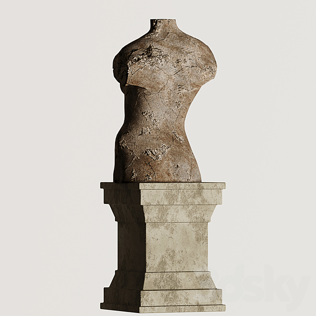 Lady statue 3DSMax File - thumbnail 5