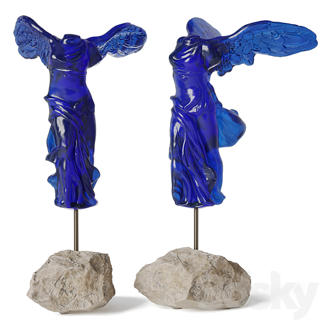 Lalique la victoire de samothrace statuette 3DSMax File - thumbnail 1