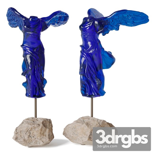 Lalique la victoire de samothrace statuette - thumbnail 1