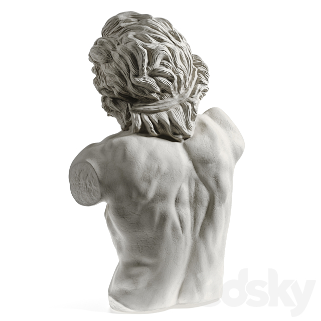 Laocoon bust sculpture 3DS Max Model - thumbnail 3