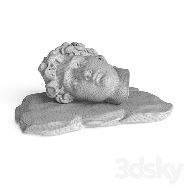 Laying David face 3DSMax File - thumbnail 6