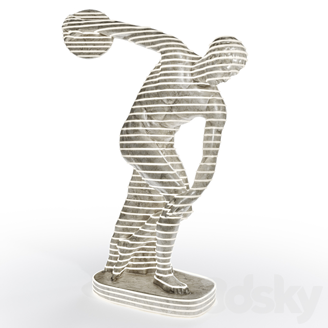 Leo Caillard Neon Discobolus 3DSMax File - thumbnail 1