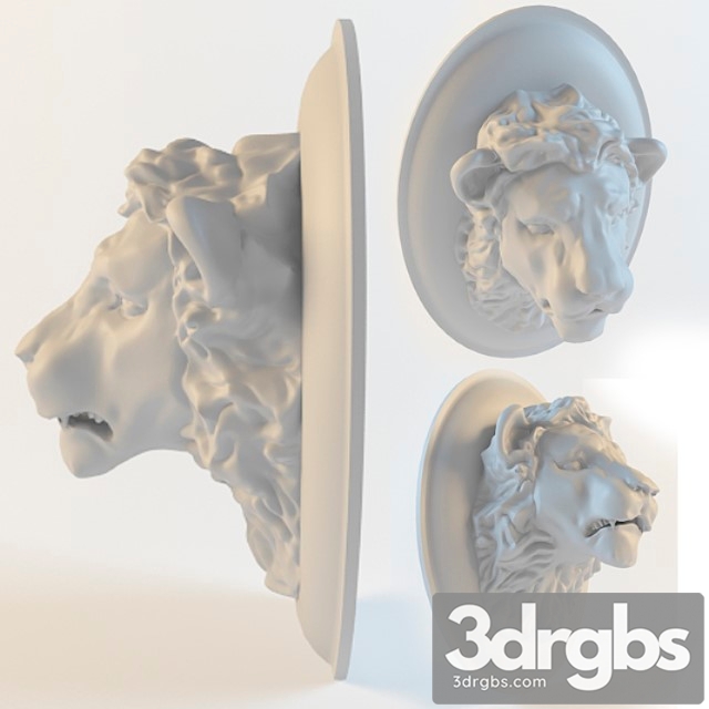 Lion Sculpture 3dsmax Download - thumbnail 1