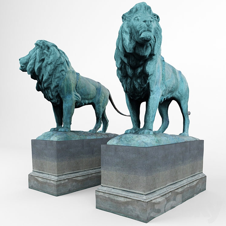 Lion_Sculpture 3DS Max - thumbnail 1