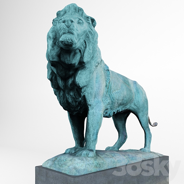 Lion_Sculpture 3DSMax File - thumbnail 3