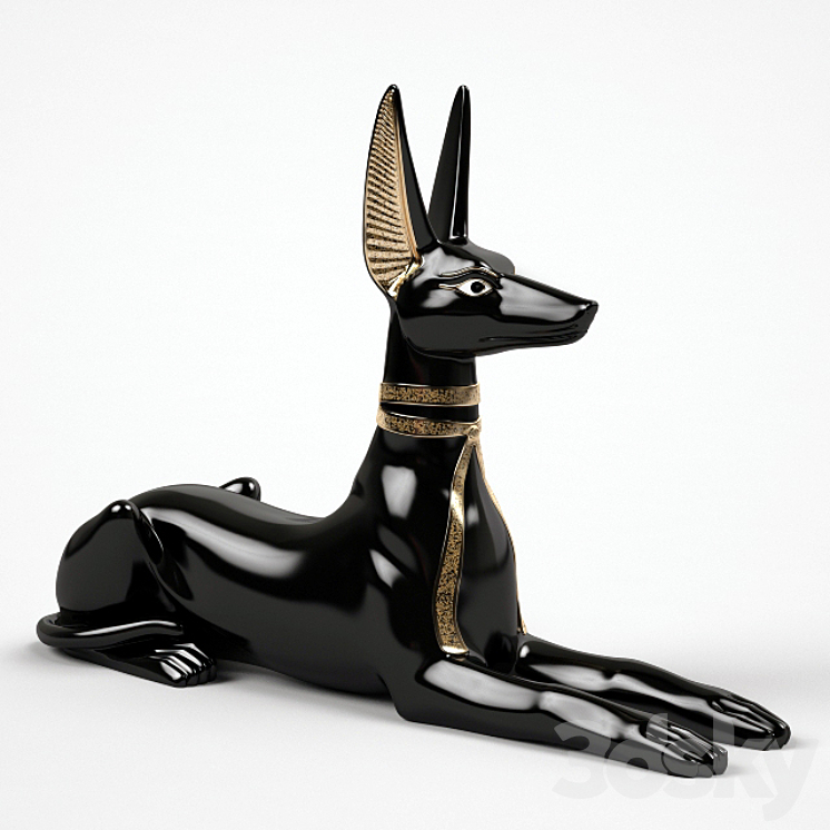 Lladro Anubis 3DS Max - thumbnail 1