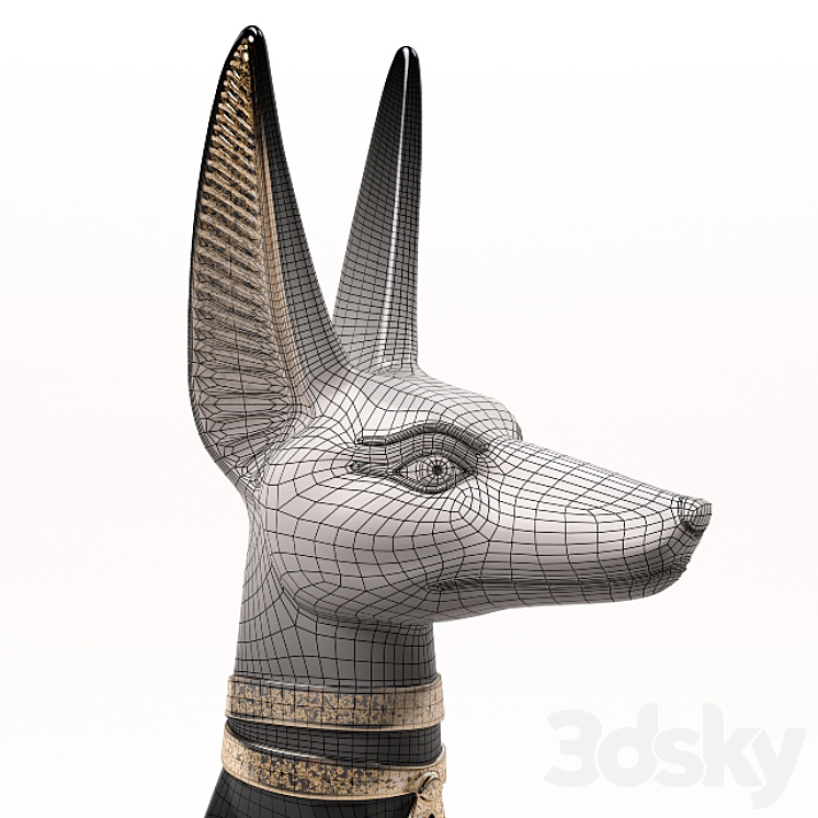 Lladro Anubis 3DS Max - thumbnail 2