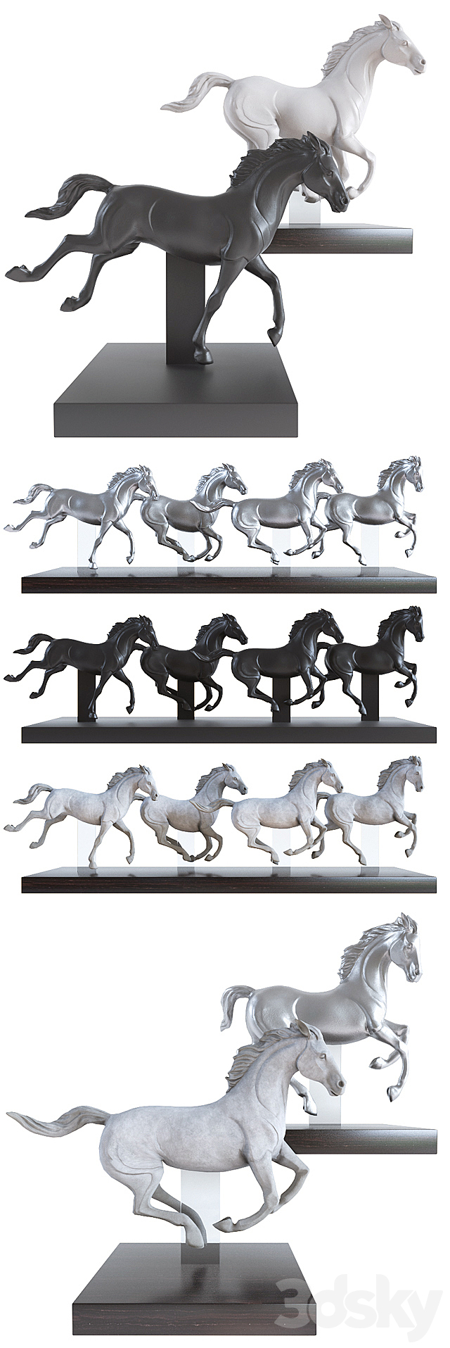 LLADRO GALLOP 3DSMax File - thumbnail 2