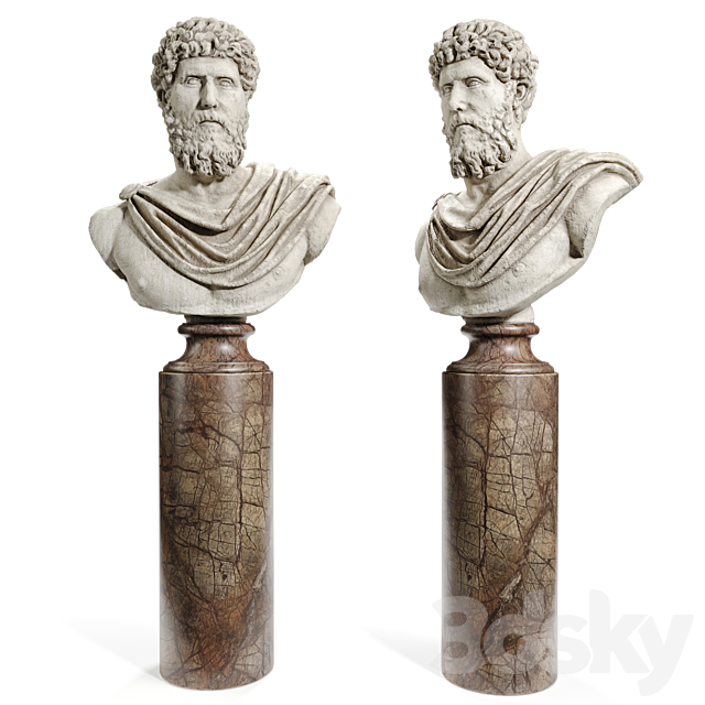 Lucius Verus Bust 3DSMax File - thumbnail 2