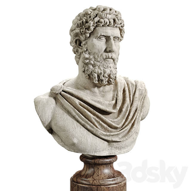 Lucius Verus Bust 3DSMax File - thumbnail 3