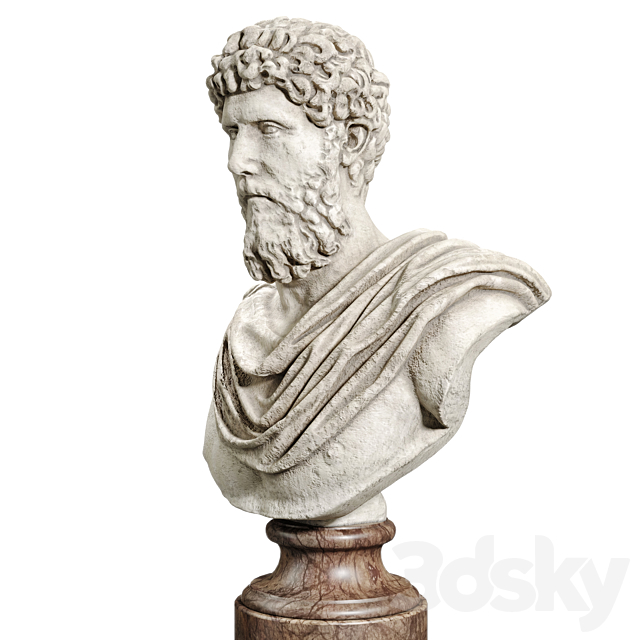 Lucius Verus Bust 3DSMax File - thumbnail 4