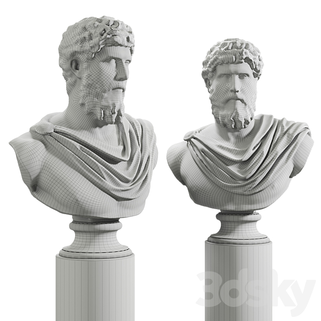 Lucius Verus Bust 3DSMax File - thumbnail 5