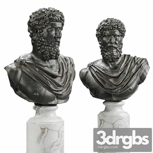 Lucius verus bust black - thumbnail 1